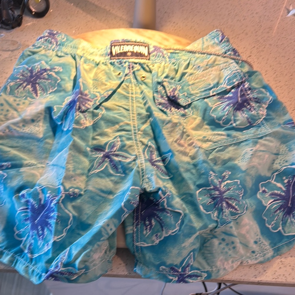 Vilebrequin Blue Floral Swim Shorts